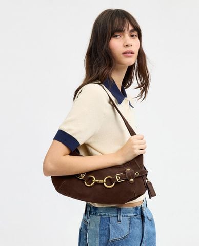  COACH - Túi đeo vai nữ hình bán nguyệt Belted Ergo 