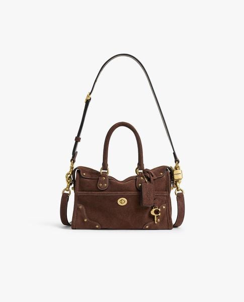  COACH - Túi đeo vai nữ phom chữ nhật Rider Satchel 24 