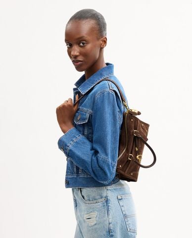 COACH - Túi đeo vai nữ phom chữ nhật Rider Satchel 24 