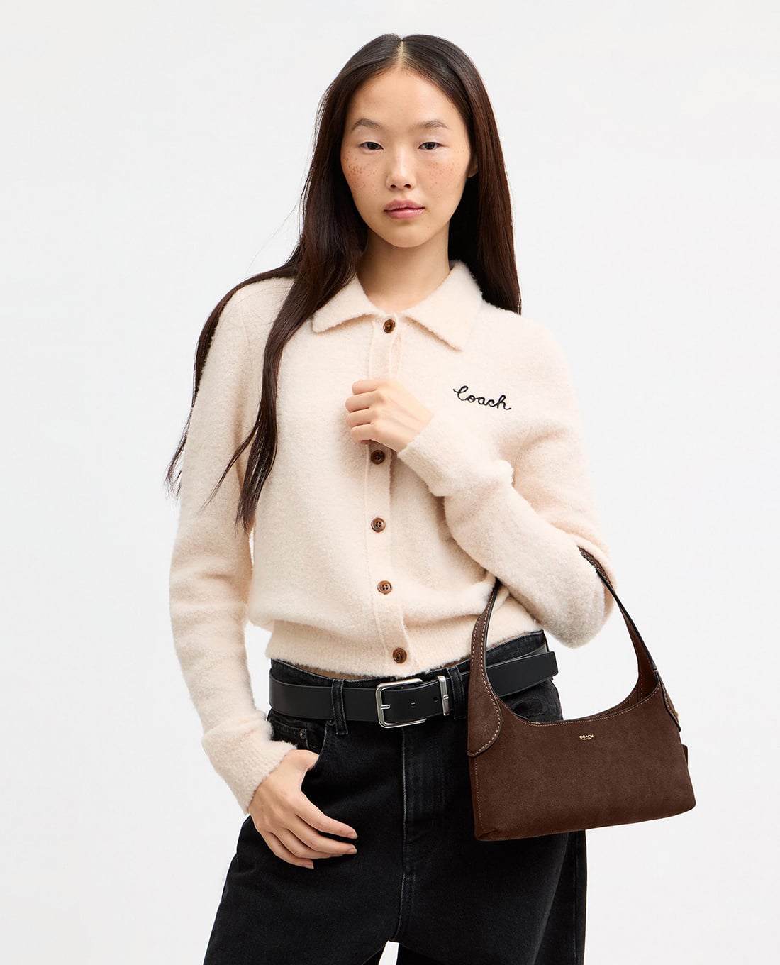 COACH - Túi đeo vai nữ hình thang Brooklyn 26