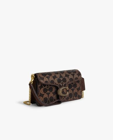  COACH - Túi đeo vai nữ nắp gập Tabby 26 In Crystal Signature 
