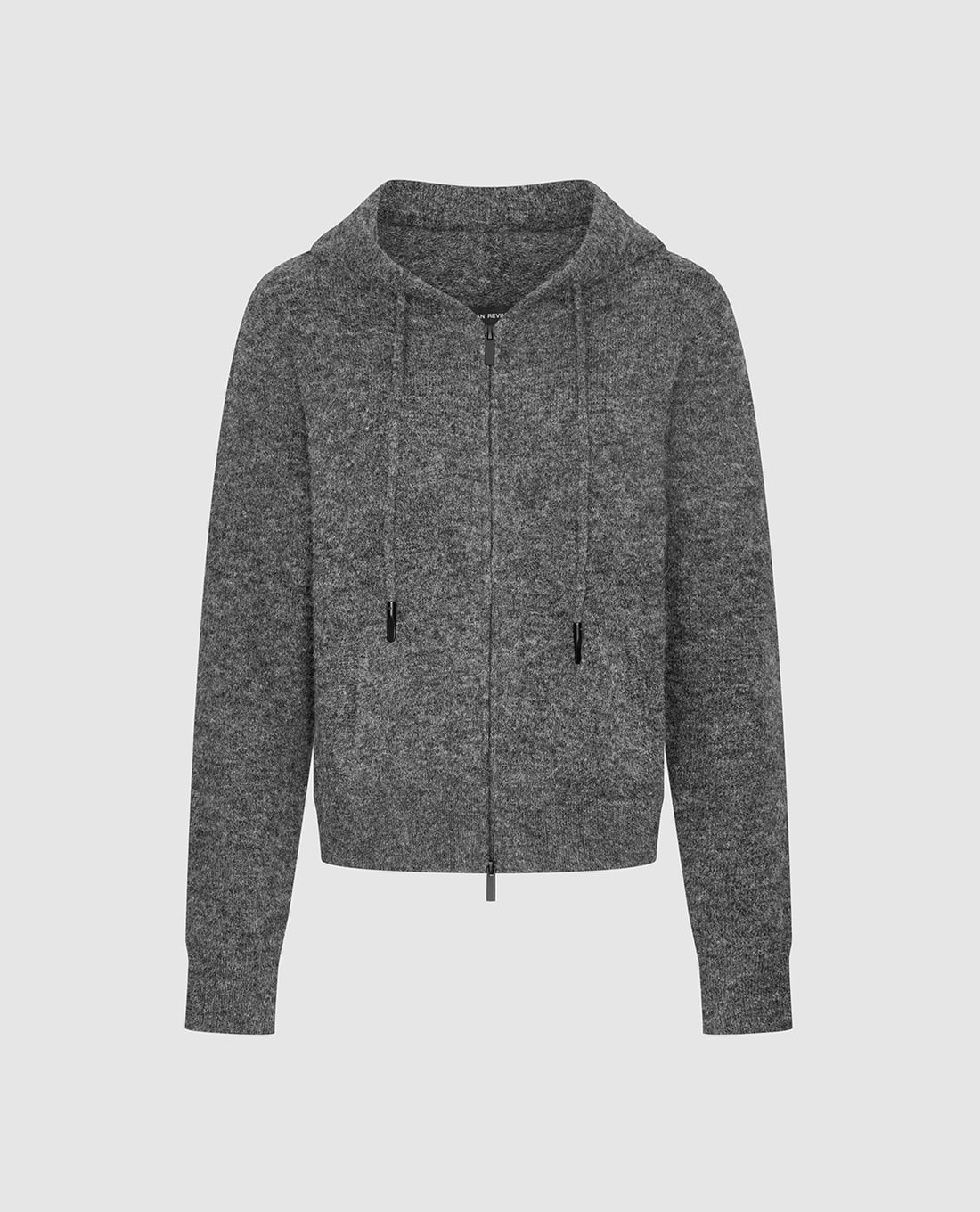 URBAN REVIVO - Áo khoác dệt kim nữ phối mũ phom ôm