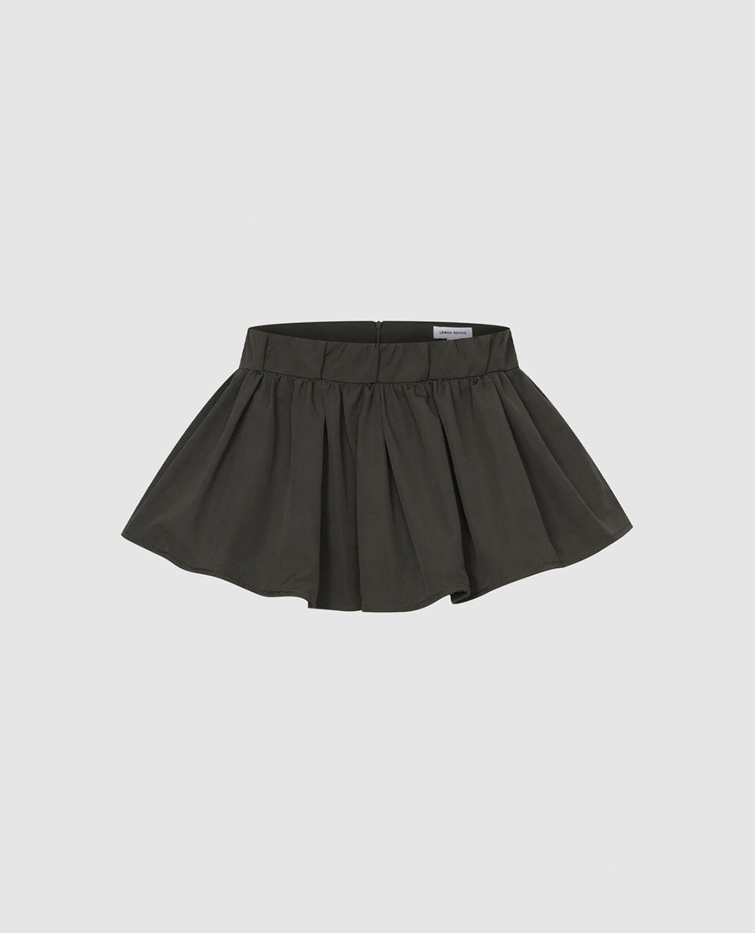 URBAN REVIVO - Chân váy xếp li mini lưng thun