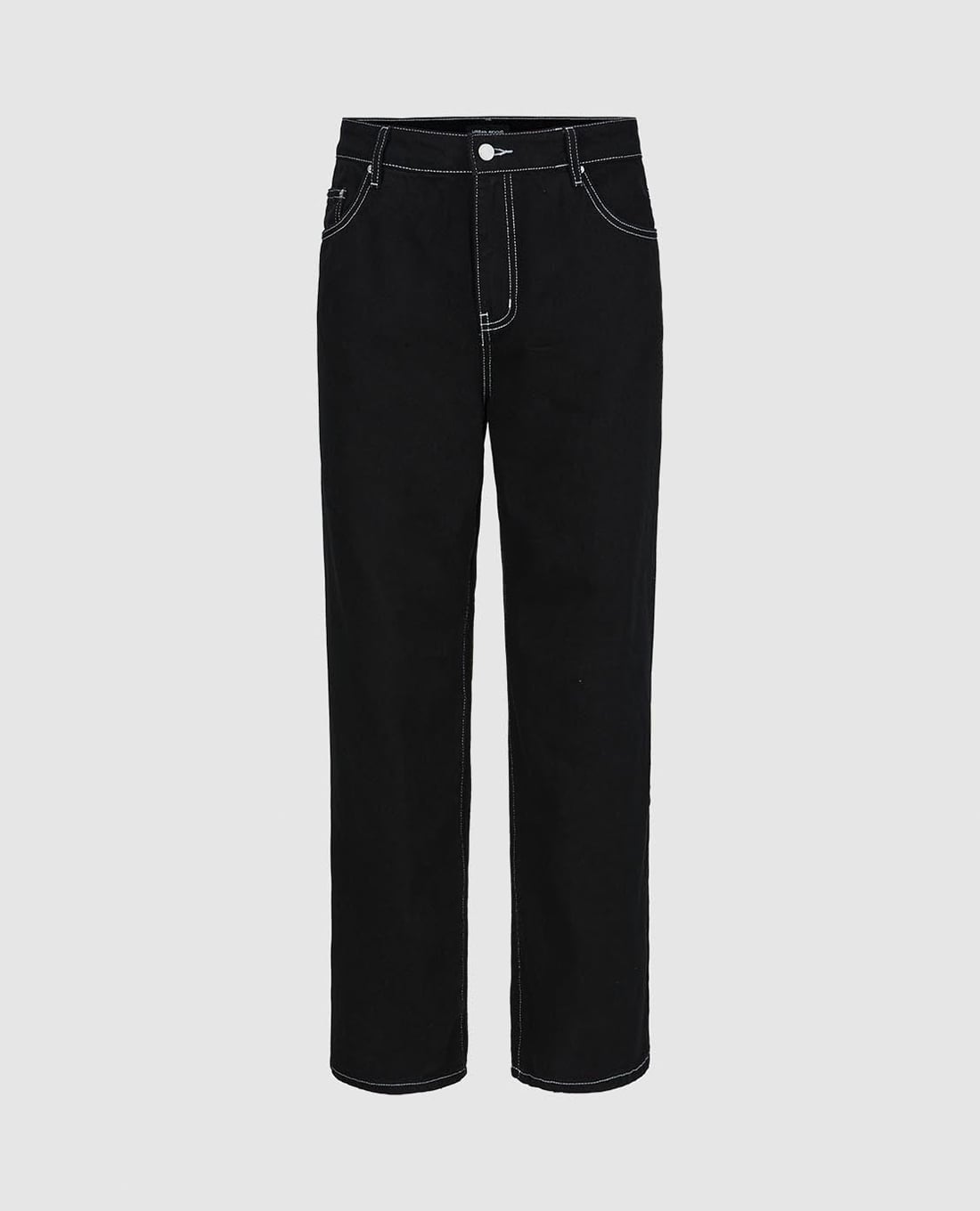 URBAN REVIVO - Quần jeans nam ống đứng hiện đại