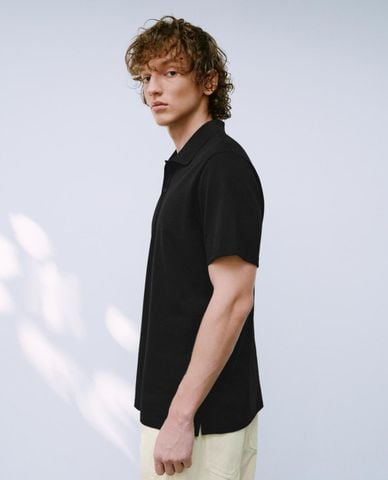  URBAN REVIVO - Áo polo nam cổ bẻ tay ngắn thanh lịch 