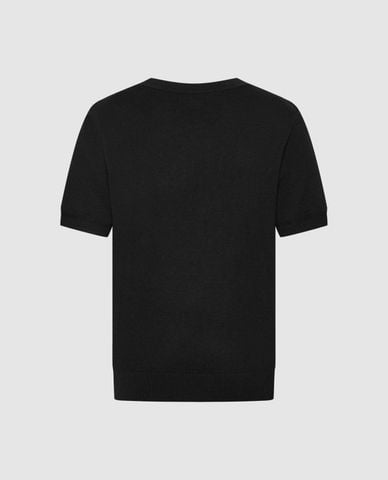  URBAN REVIVO - Áo dệt kim nam cổ tròn tay ngắn 