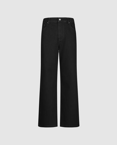  URBAN REVIVO - Quần jeans nam ống rộng thời trang 