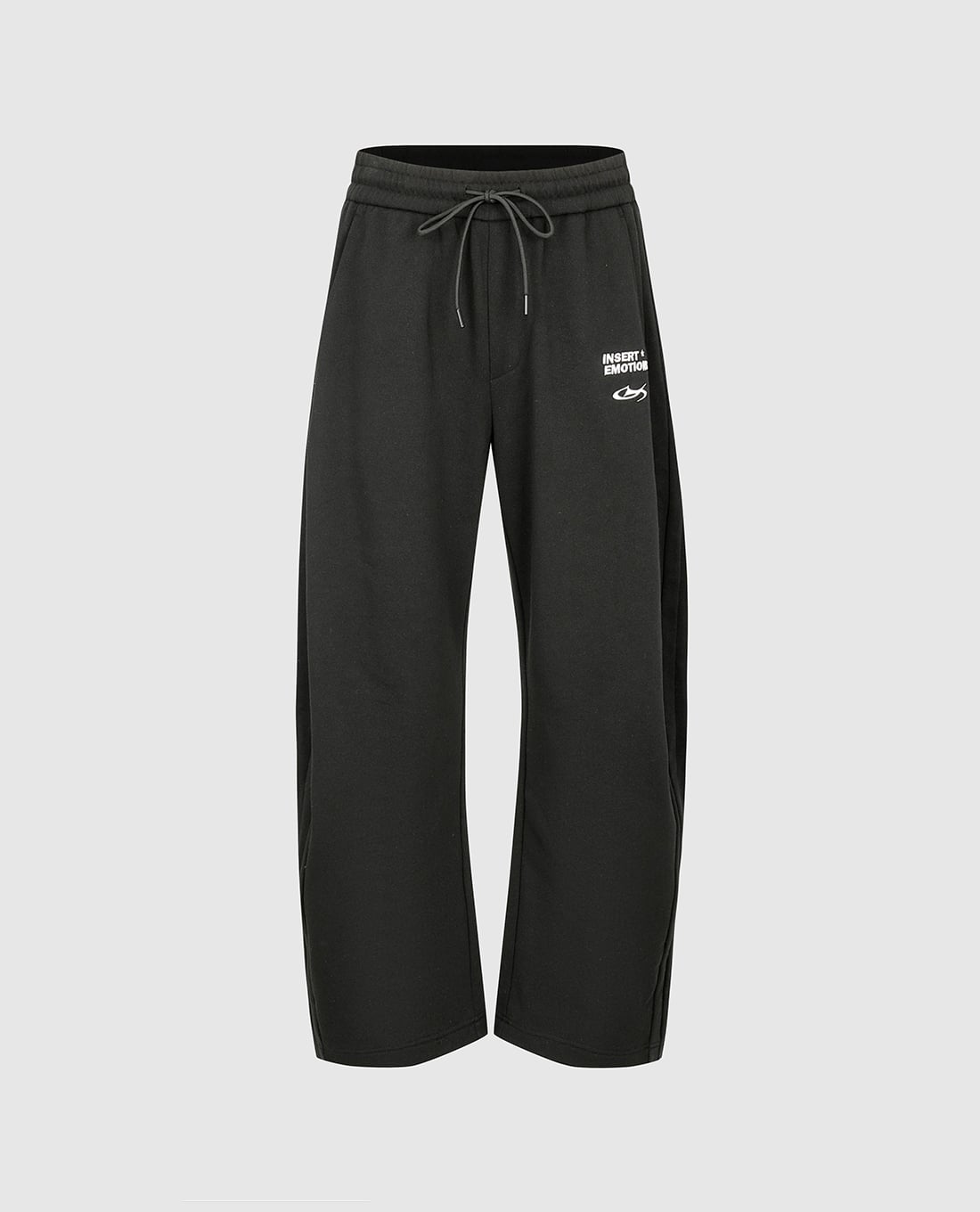 URBAN REVIVO - Quần nam ống rộng lưng thun phối dây rút