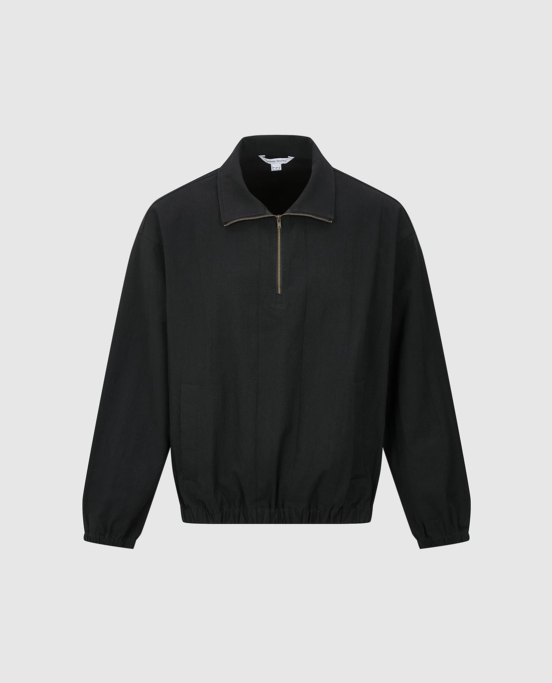 URBAN REVIVO - Áo khoác bomber nam cổ bẻ tay dài khóa kéo