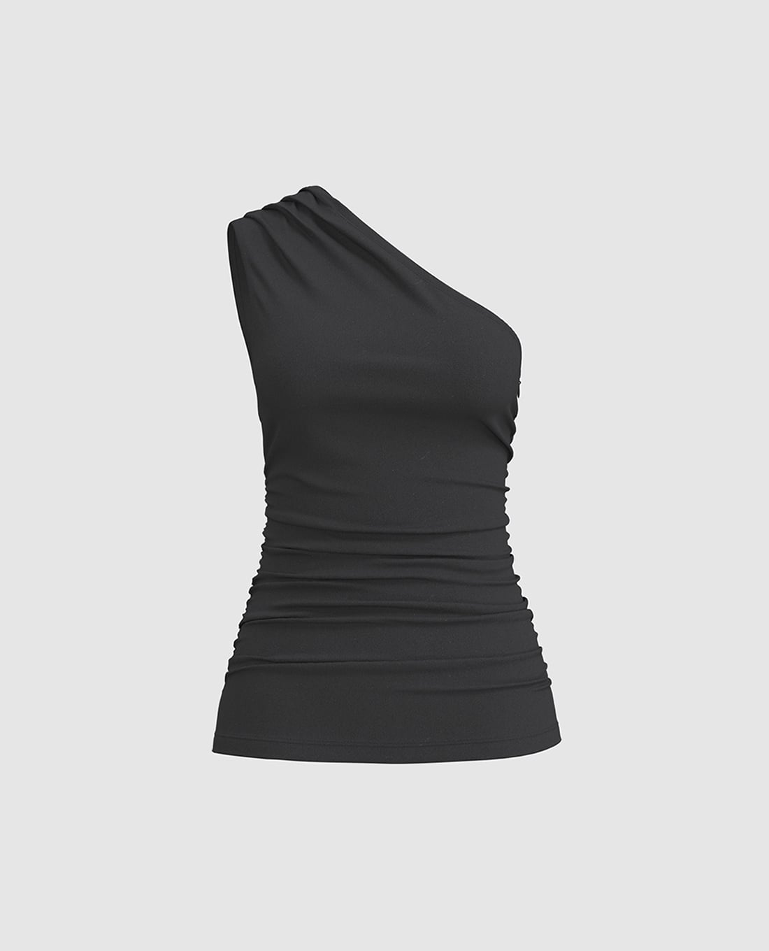 URBAN REVIVO - Áo kiểu nữ lệch vai phom ôm