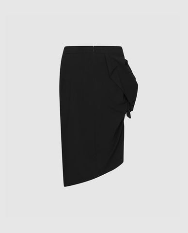  URBAN REVIVO - Chân váy bút chì midi phối nơ 