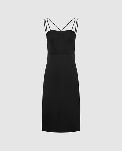  URBAN REVIVO - Đầm hai dây mini phom ôm 