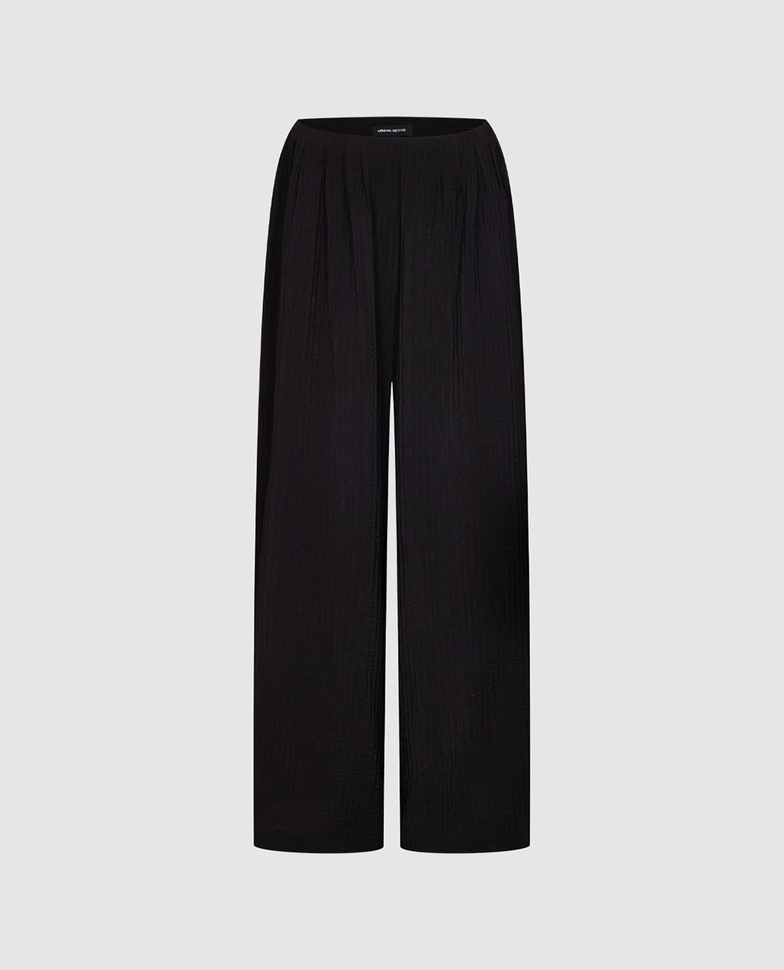 URBAN REVIVO - Quần nữ ống rộng xếp ly