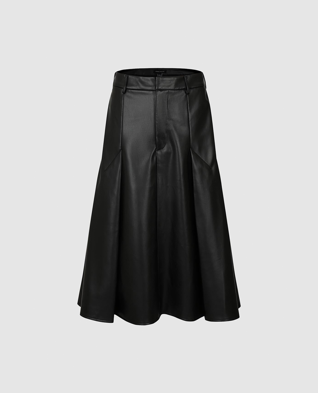 URBAN REVIVO - Chân váy chữ A midi da bóng