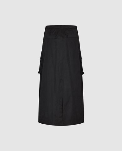  URBAN REVIVO - Chân váy phom suông midi túi hộp 