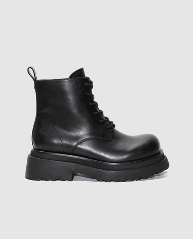  URBAN REVIVO - Giày boots nam cổ cao mũi tròn 