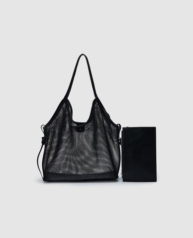  URBAN REVIVO - Túi đeo vai nữ dạng lưới năng động 