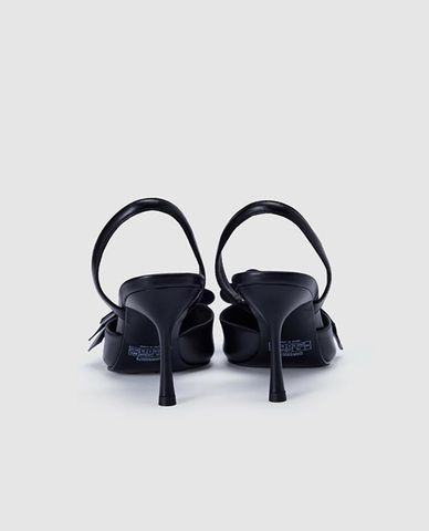  URBAN REVIVO - Giày sandals cao gót nữ mũi nhọn phối nơ 