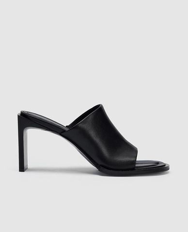  URBAN REVIVO - Giày mules cao gót nữ mũi tròn 