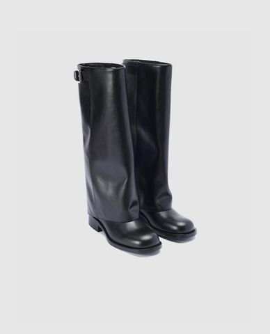  URBAN REVIVO - Giày boots nữ cổ cao khóa gài 