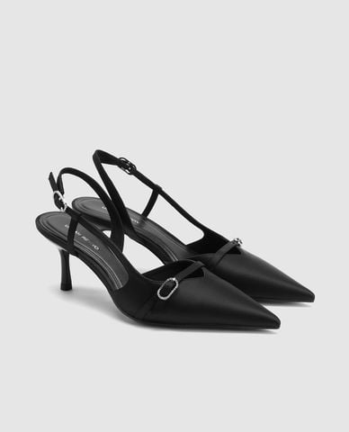  URBAN REVIVO - Giày sandals cao gót nữ mũi nhọn 