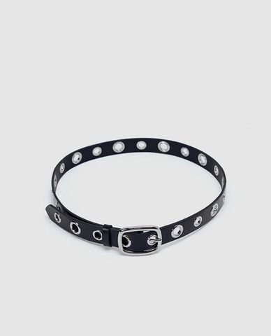  URBAN REVIVO - Thắt lưng nữ đục lỗ bản nhỏ 