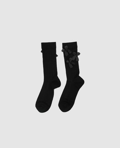  URBAN REVIVO - Vớ nữ cổ cao phối nơ 