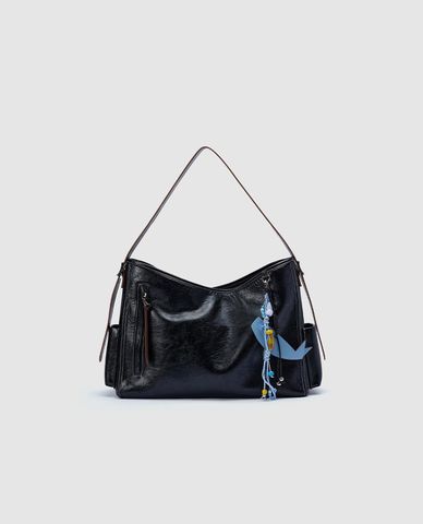  URBAN REVIVO - Túi đeo vai nữ phom chữ nhật cá tính 