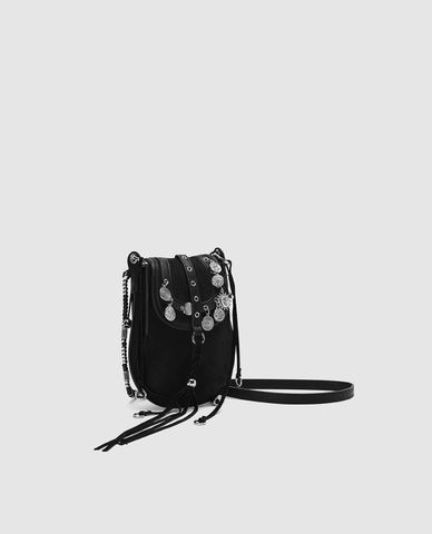  URBAN REVIVO - Túi đeo chéo nữ phom chữ nhật độc đáo 