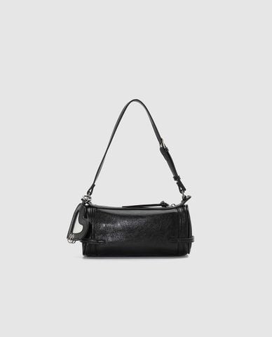  URBAN REVIVO - Túi đeo vai nữ dáng dài phối charm gương 