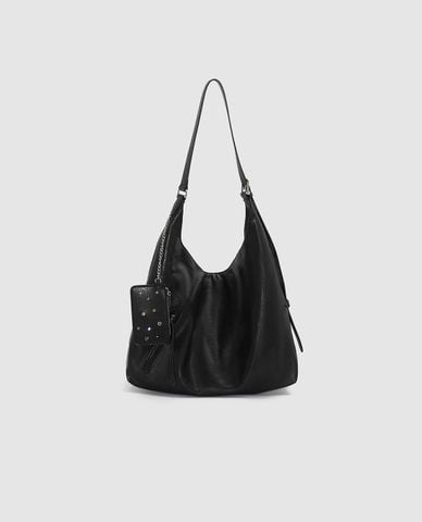 URBAN REVIVO - Túi đeo vai nữ kèm ví mini đính charm 