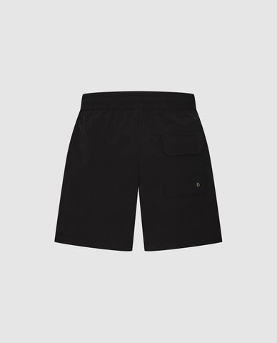  URBAN REVIVO - Quần short nam ống rộng lưng thun in chữ 