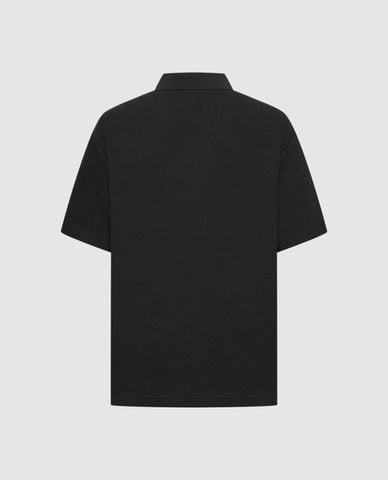  URBAN REVIVO - Áo polo nam tay ngắn phối khoá zip 