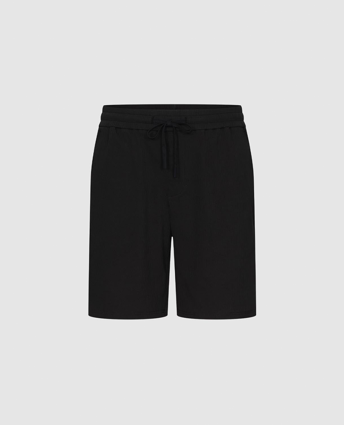 URBAN REVIVO - Quần short nam ngang gối phối dây rút