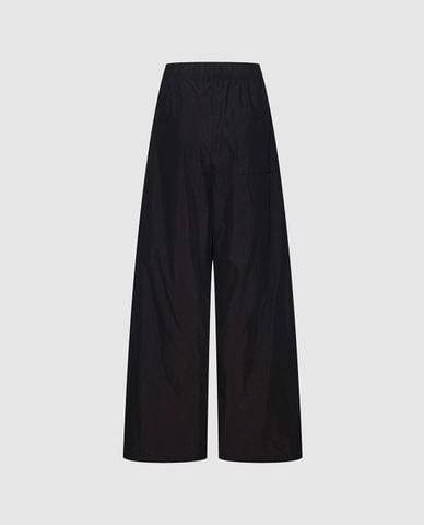  URBAN REVIVO - Quần nam ống rộng dây rút xếp nếp 