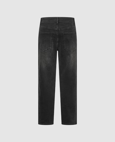  URBAN REVIVO - Quần jeans nam ống đứng cổ điển 