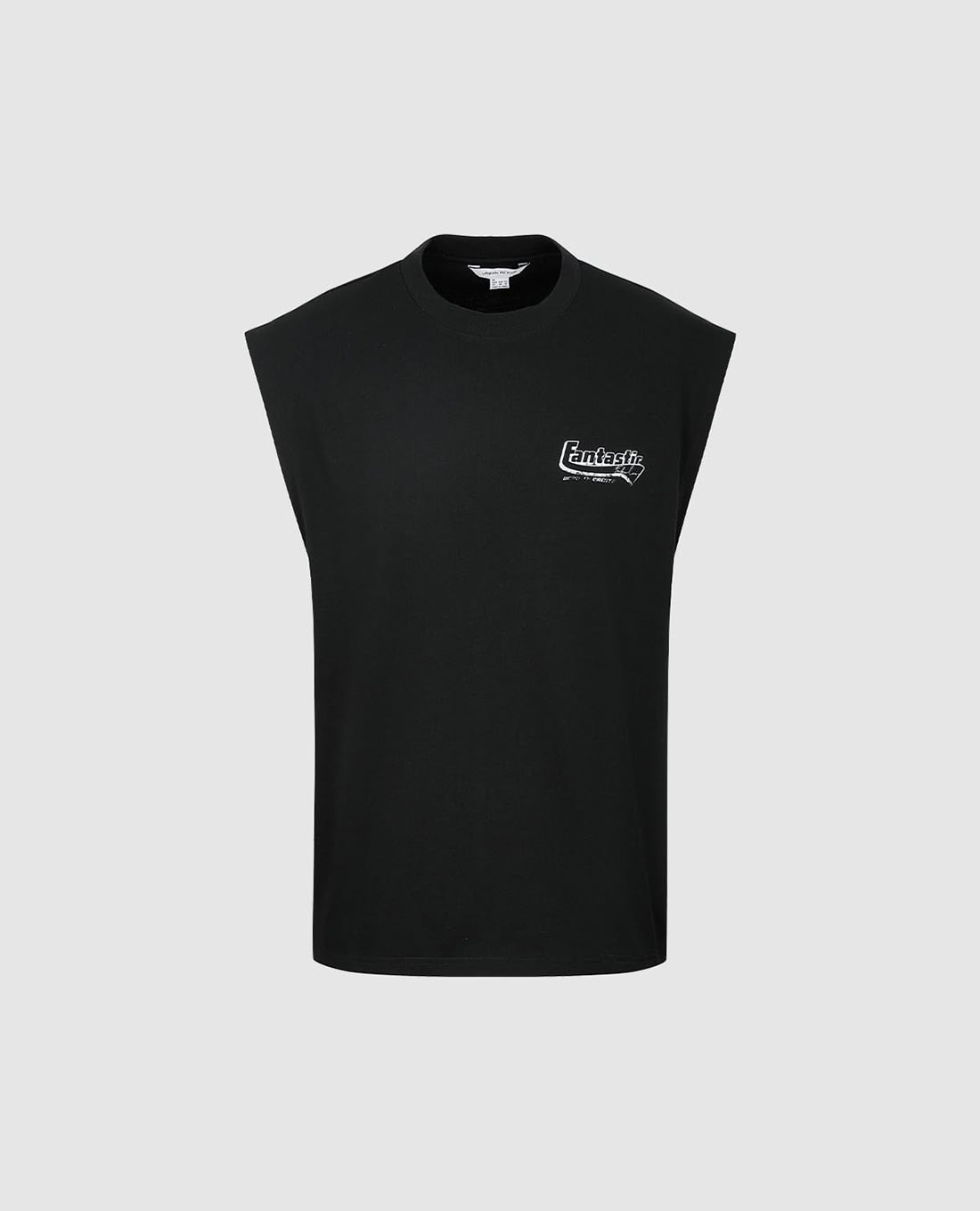 URBAN REVIVO - Áo sát nách nam cổ tròn in chữ