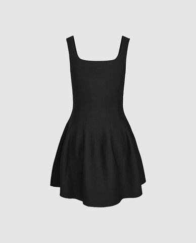  URBAN REVIVO - Đầm hai dây mini dáng xòe đính đá 