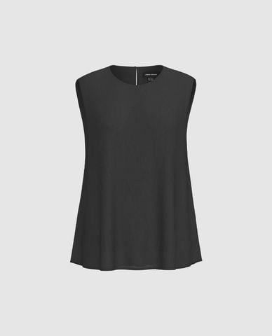  URBAN REVIVO - Áo sát nách nữ cổ tròn phom suông 