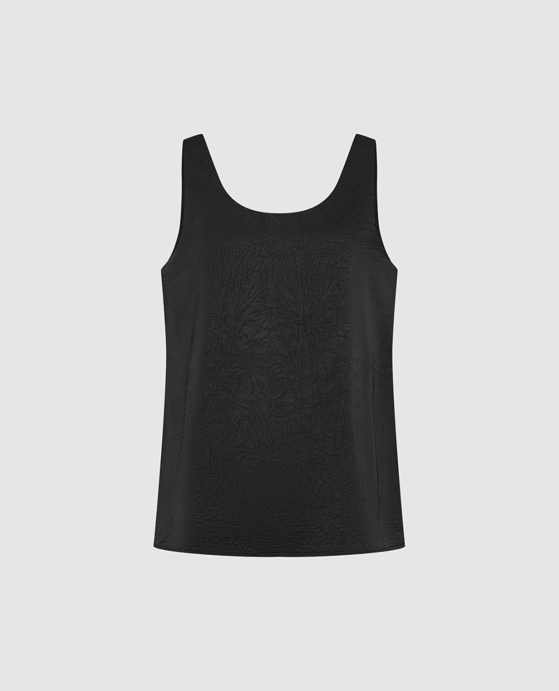 URBAN REVIVO - Áo ba lỗ nữ cổ tròn tối giản