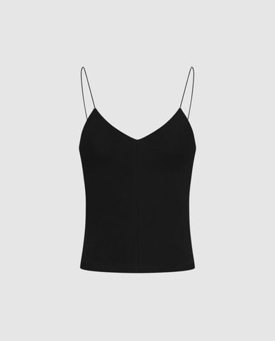  URBAN REVIVO - Áo hai dây nữ cổ V phom ôm 