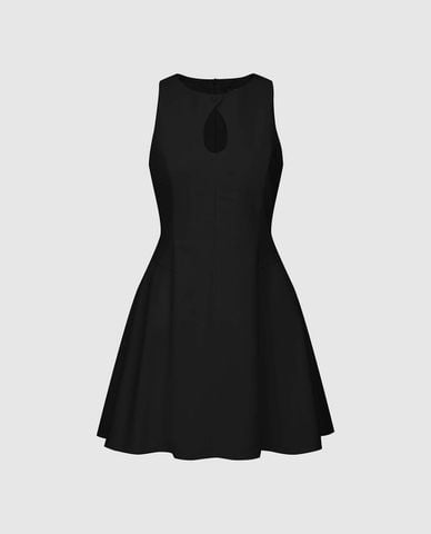  URBAN REVIVO - Đầm sát nách mini dáng chữ A 