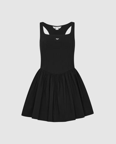  URBAN REVIVO - Đầm hai dây mini cổ vuông dáng xoè 