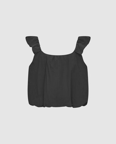  URBAN REVIVO - Áo hai dây nữ bản rộng cổ vuông 