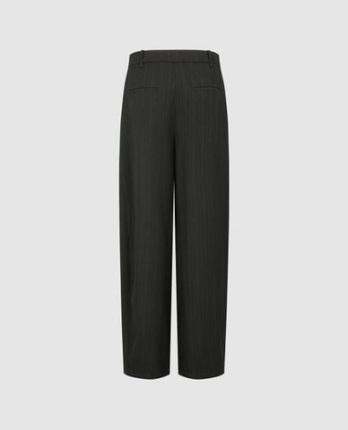  URBAN REVIVO - Quần nữ ống rộng họa tiết sọc 