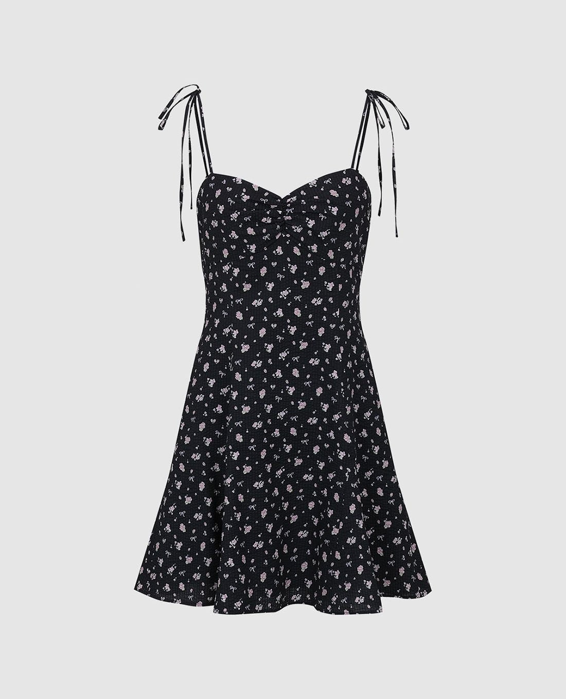 URBAN REVIVO - Đầm hai dây mini họa tiết hoa nhí