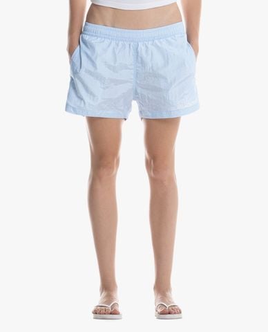  STRESSMAMA - Quần short unisex ống rộng thêu logo 