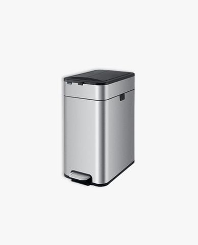  ELPHECO - Thùng rác đạp chân mở hai cánh 30L 