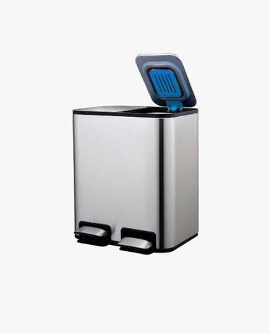  ELPHECO - Thùng rác đạp chân đôi 40L 