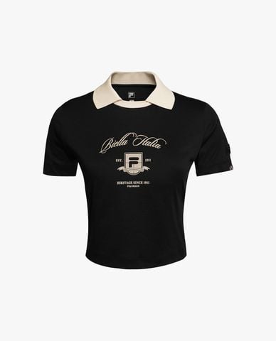  FILA - Áo polo nữ tay ngắn phom ôm Origin Match 